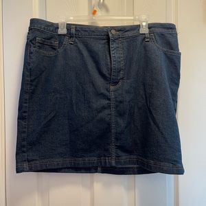 **SOLD** Riders Size 20 Jean Skirt with shorts built in underneath